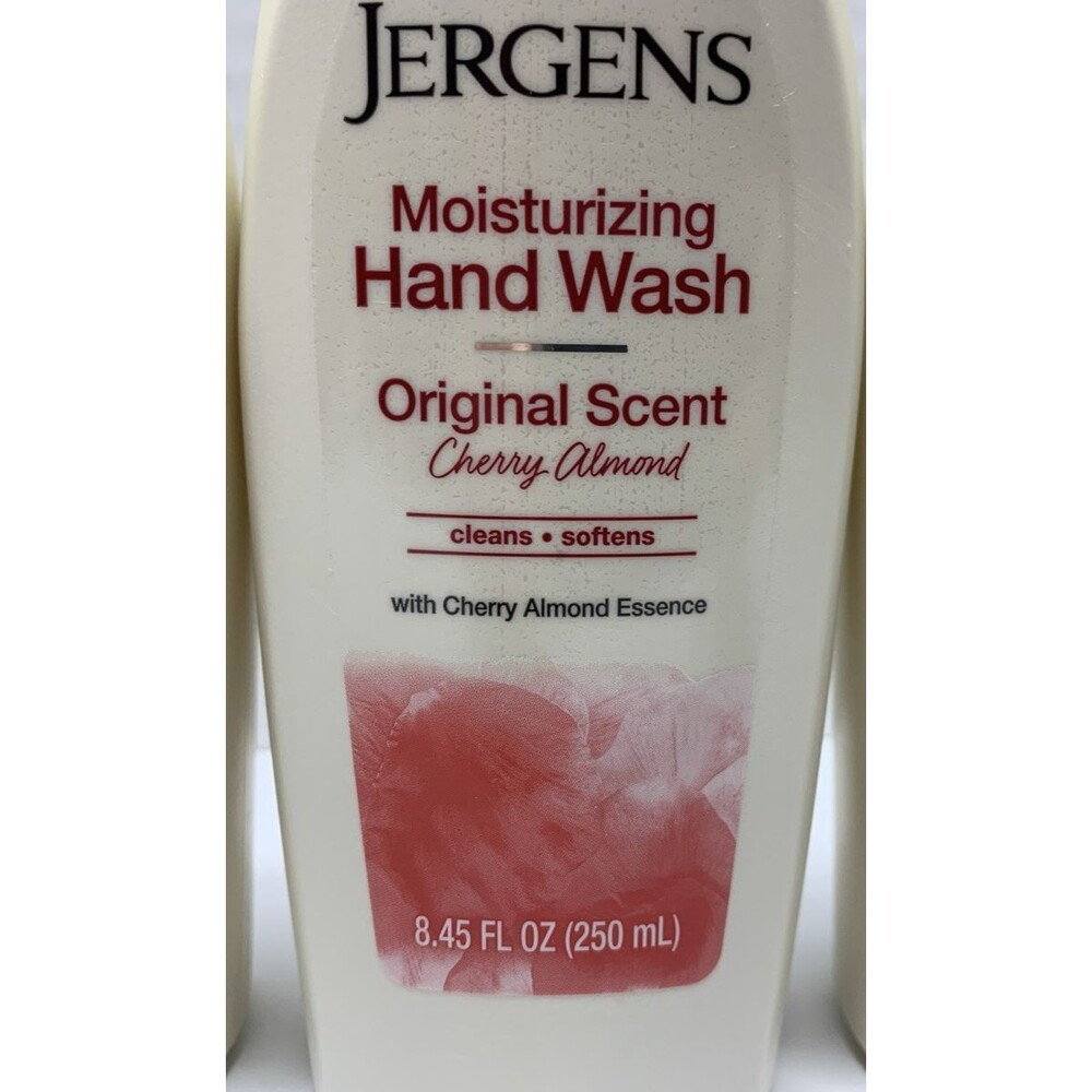 Jergens Cherry Almond Scen Moisturizing Hand Soap 8.45 Fl Oz Limited Edition (3) - Picture 2 of 4